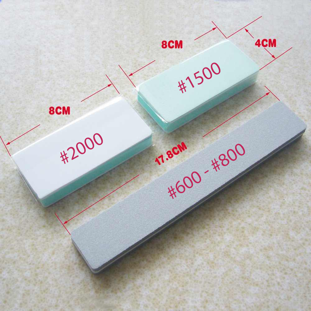 DỤNG CỤ MÔ HÌNH GUNDAM BỘ 3 CÂY CHÀ NHÁM XỐP CÁC LOẠI #600 #800 #1000 #1500 #2000