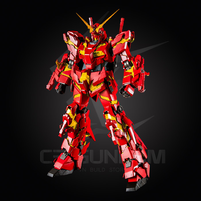 PG 1/60 RX-0 UNICORN GUNDAM + ARMED ARMOR DE (CHINA RED VER)