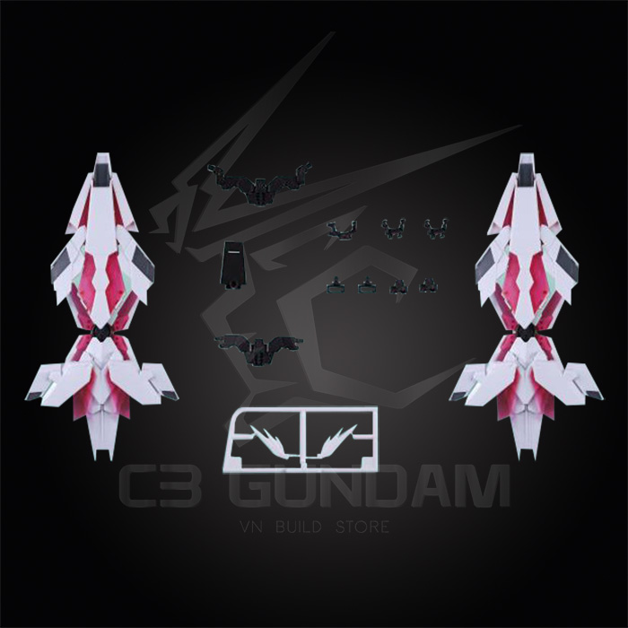 RG 1/144 EFFECTS WINGS EW HG/RG PERFECT SHIELD x2 CUSTOM PART FOR UNICORN - BANSHEE - PHENEX