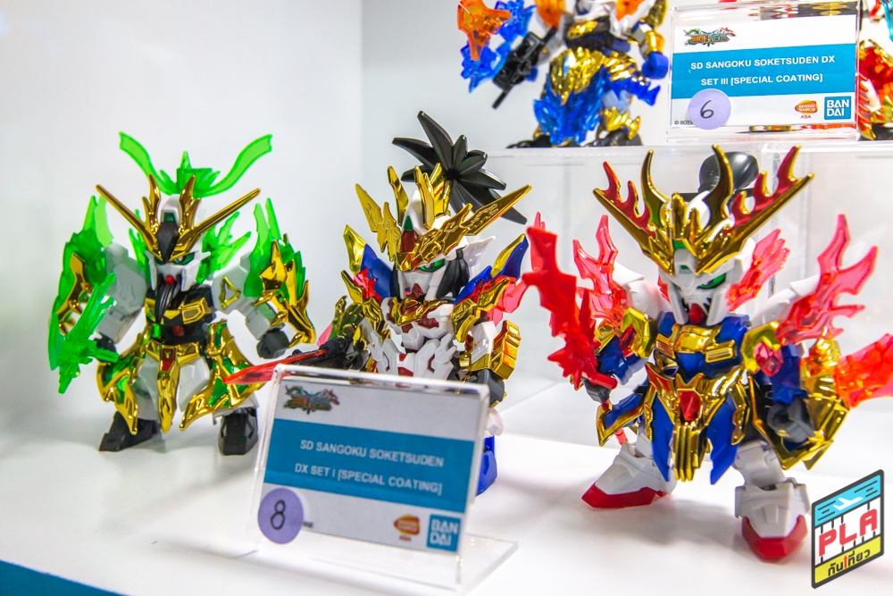 SDSS TAM QUỐC SANGOKU SOKETSUDEN DX SET I (SPECIAL COATING) LIUBEI UNICORN GUNDAM & GUAN YU NU GUNDAM & ZHANG FEI GOD GUNDAM