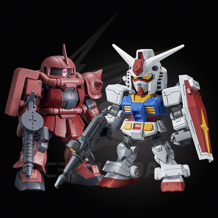 SDCS RX-78-2 GUNDAM & MS-06S ZAKU II