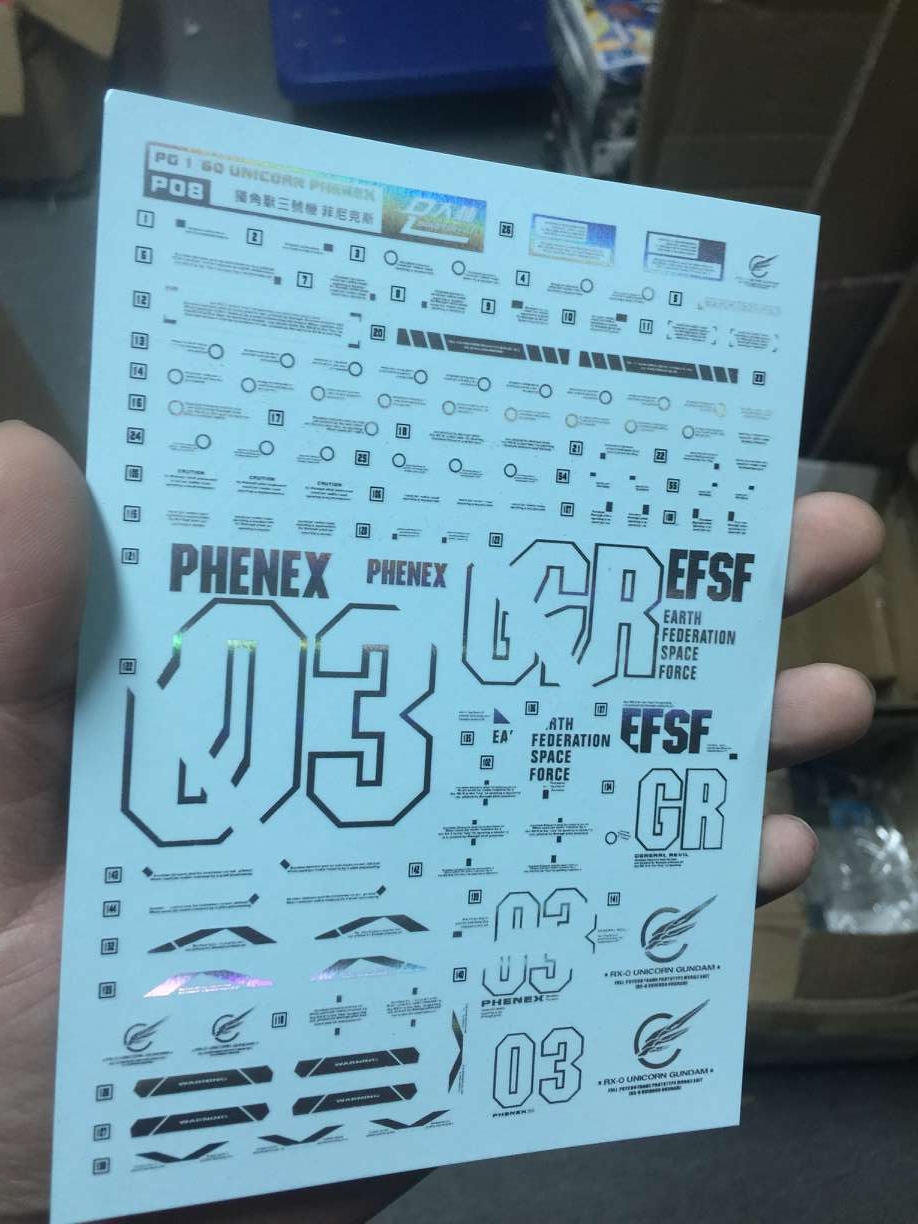 DECAL NƯỚC DALIN D.L MODEL PG PHENEX