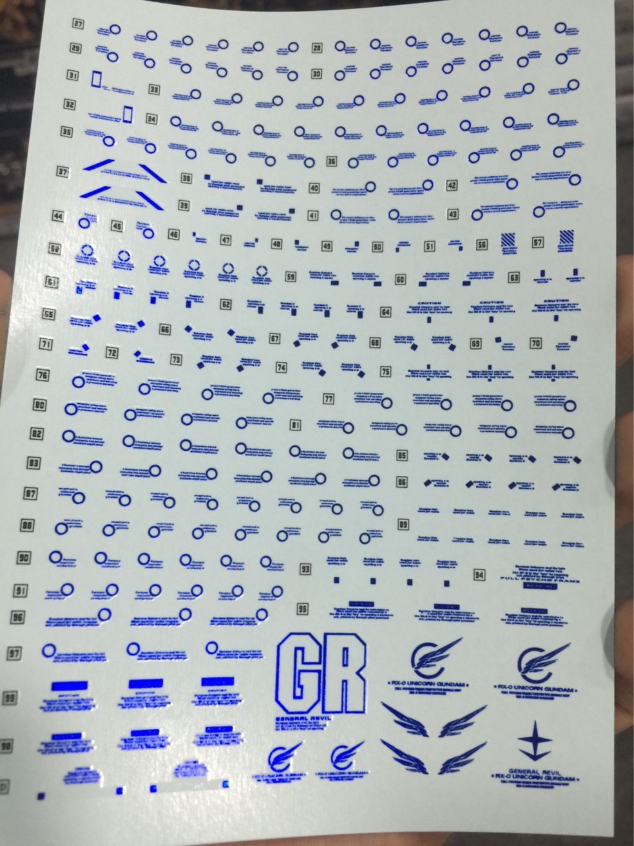 DECAL NƯỚC DALIN D.L MODEL PG PHENEX