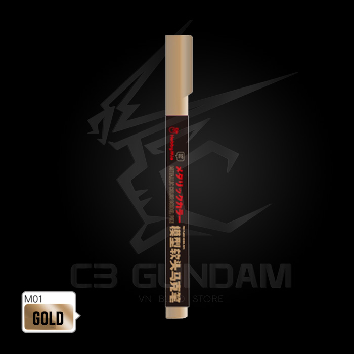 BÚT SƠN VẼ MÔ HÌNH GUNDAM CAO CẤP ĐẦU LÔNG GUNDAM MARKER HOBBY MIO TOOL METALLIC COLOR - MÀU KIM LOẠI