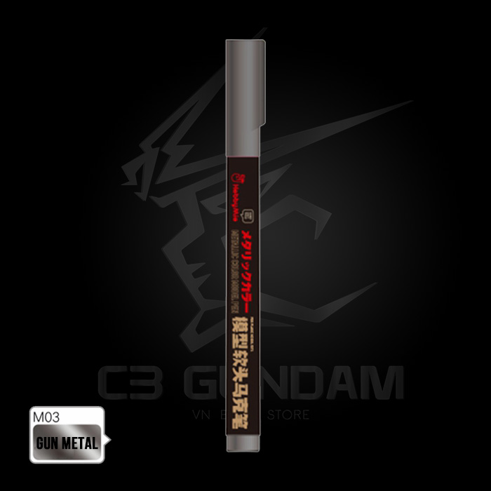 BÚT SƠN VẼ MÔ HÌNH GUNDAM CAO CẤP ĐẦU LÔNG GUNDAM MARKER HOBBY MIO TOOL METALLIC COLOR - MÀU KIM LOẠI