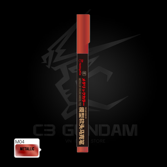 BÚT SƠN VẼ MÔ HÌNH GUNDAM CAO CẤP ĐẦU LÔNG GUNDAM MARKER HOBBY MIO TOOL METALLIC COLOR - MÀU KIM LOẠI