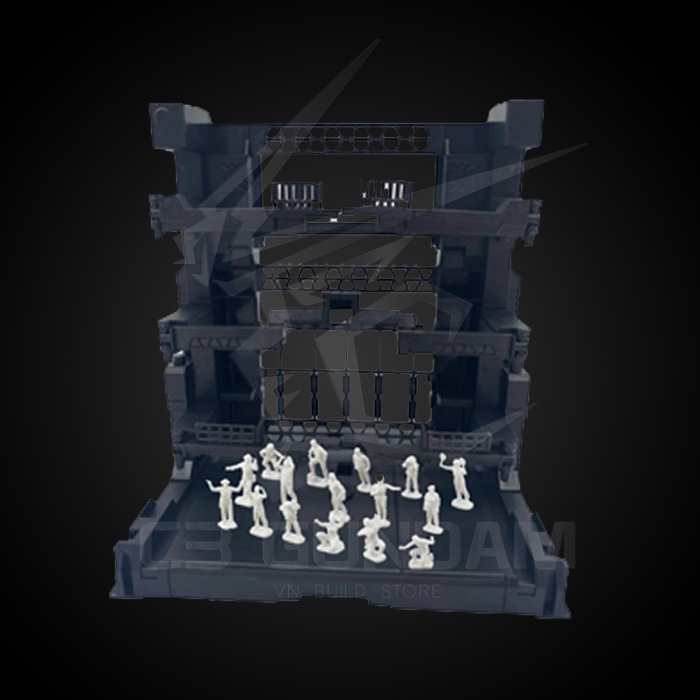 ĐẾ BASE MÔ HÌNH MS CAGE GRAY COLOR FOR HG RG MG GUNDAM VT-131-3-4