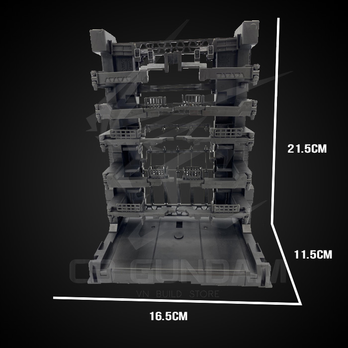 ĐẾ BASE MÔ HÌNH MS CAGE GRAY COLOR FOR HG RG MG GUNDAM VT-131-3-4