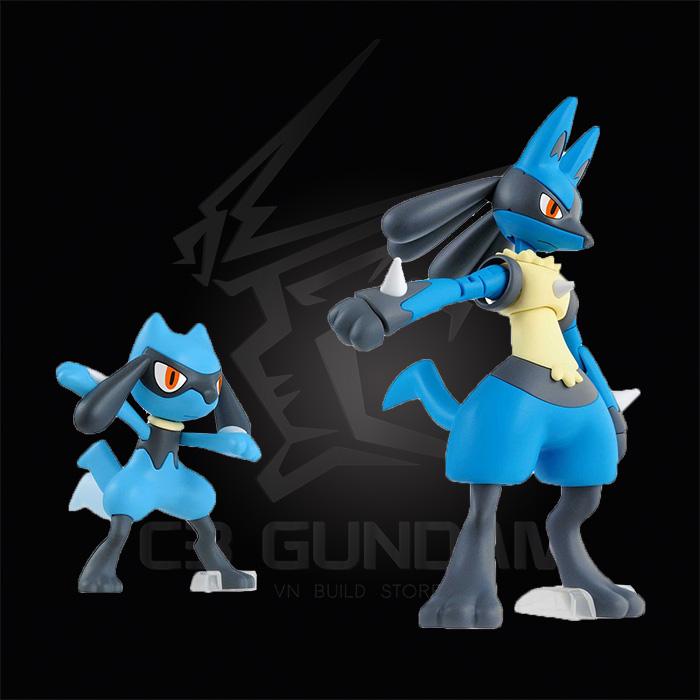 POKEMON PLASTIC MODEL COLLECTION 44 RIOLU & LUCARIO POKEMON PLAMO