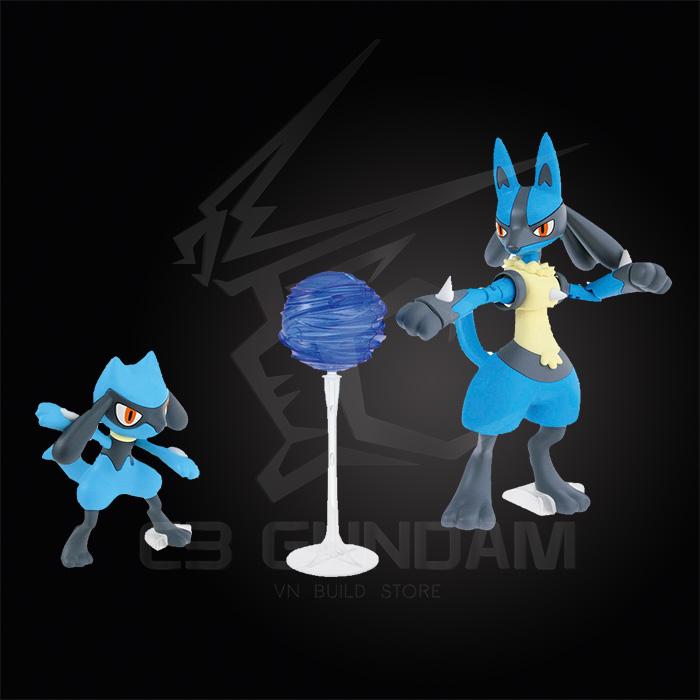 POKEMON PLASTIC MODEL COLLECTION 44 RIOLU & LUCARIO POKEMON PLAMO