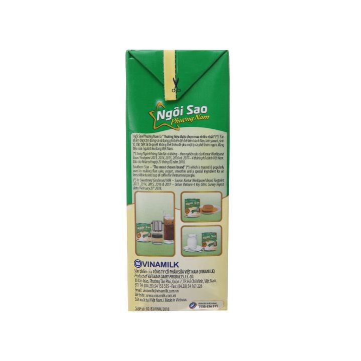 Kem đặc Co đường Ngoi Sao Phương Nam Xanh La Hộp 1 284kg Kem đặc Co đường Ngoi Sao Phương Nam Xanh La Hộp 1 284kg