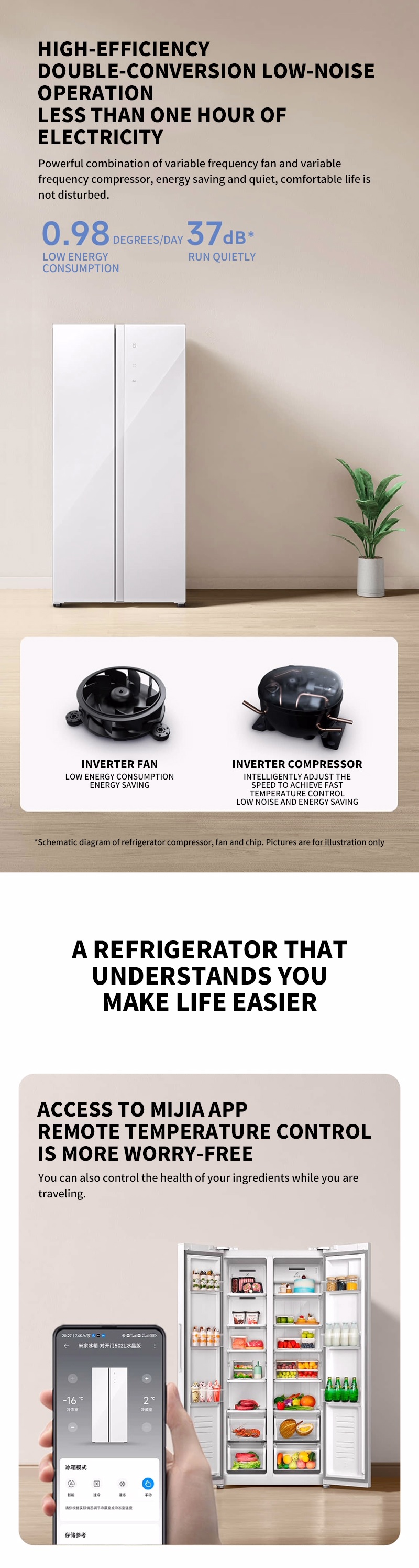 Tủ lạnh Xiaomi Mijia Fridge 502L kính pha lê 8 7 a9ead2c9 e7e0 4086 ae84 a5134f3c9d91