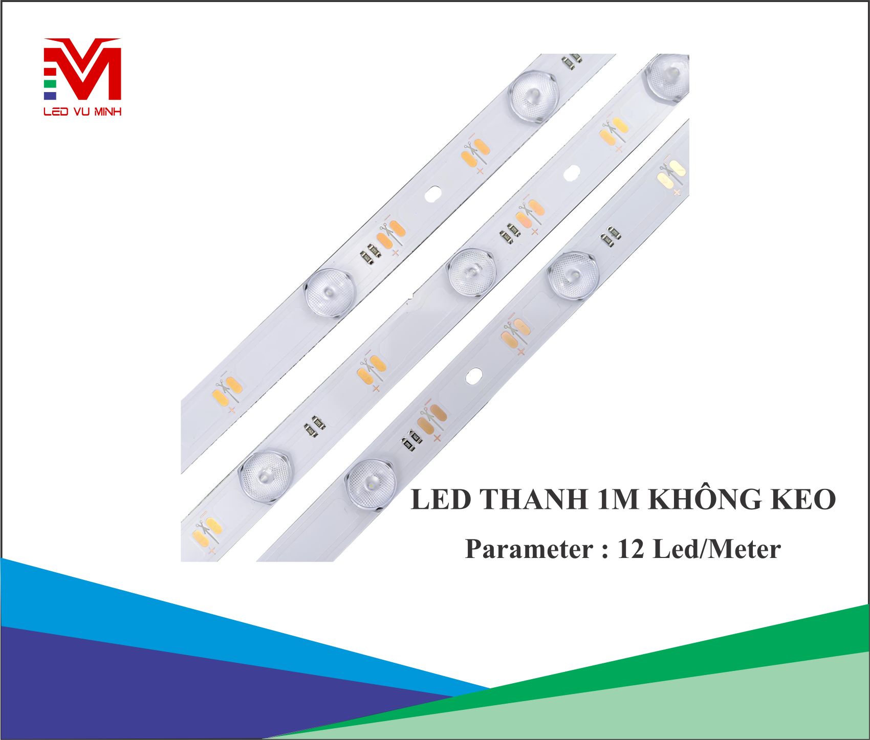 LED THANH 1M 12 BÓNG KHÔNG KEO