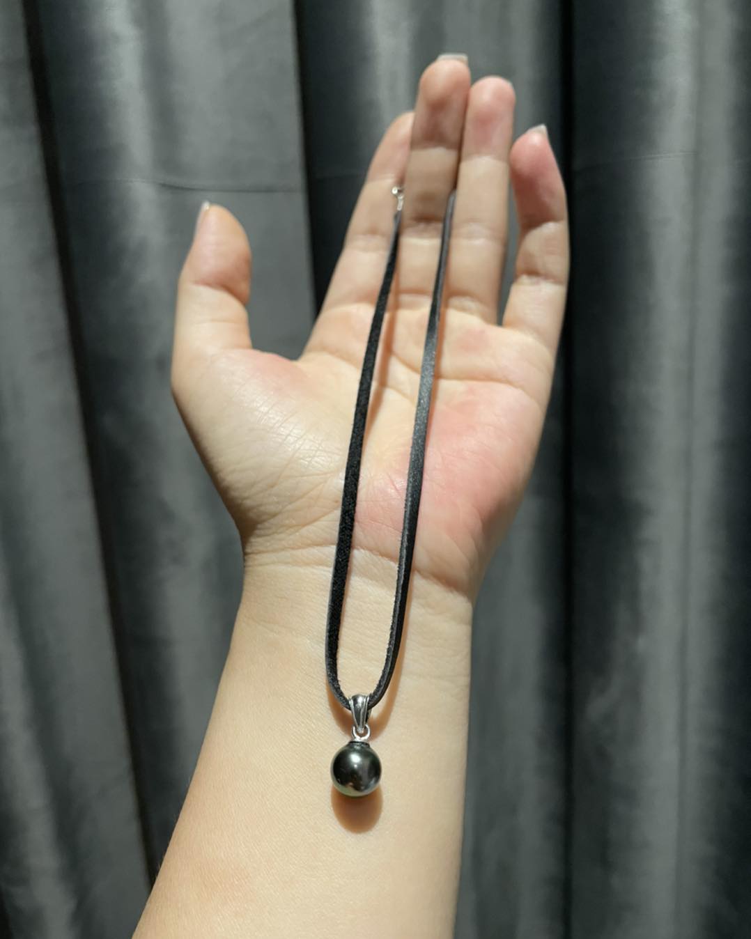 Mặt ngọc trai đen tahiti cỡ 10mm