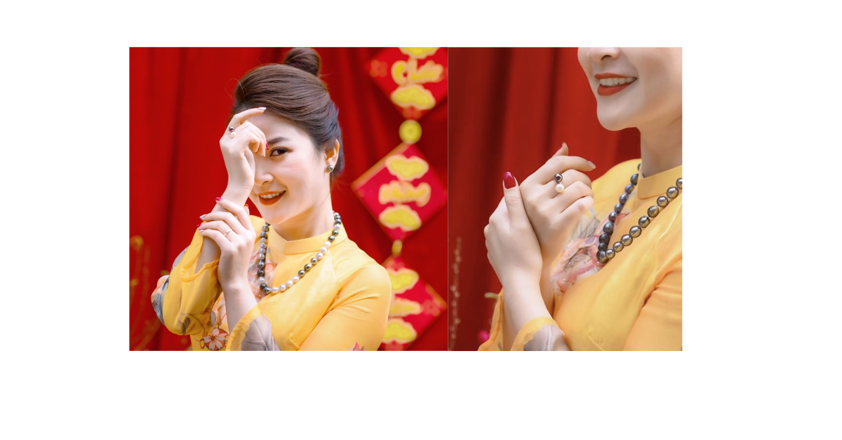 Ngọc trai cùng Áo dài, sự kết hợp hoàn hảo