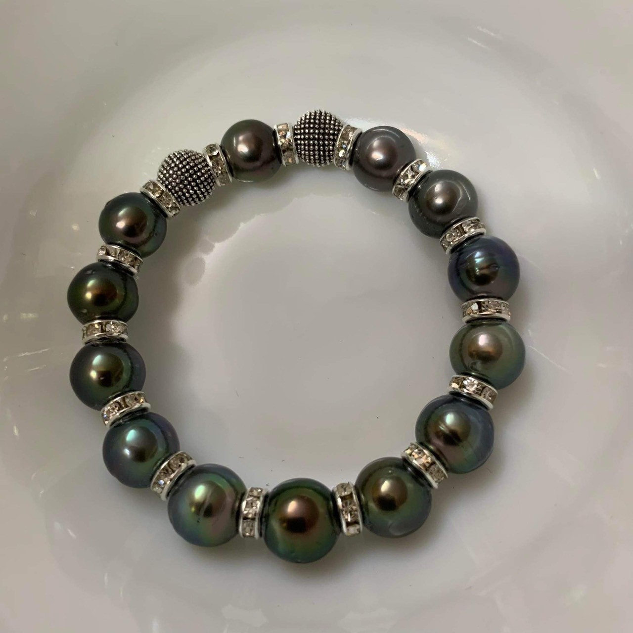Vòng tay Ngọc trai đen Tahiti Marian Pearls