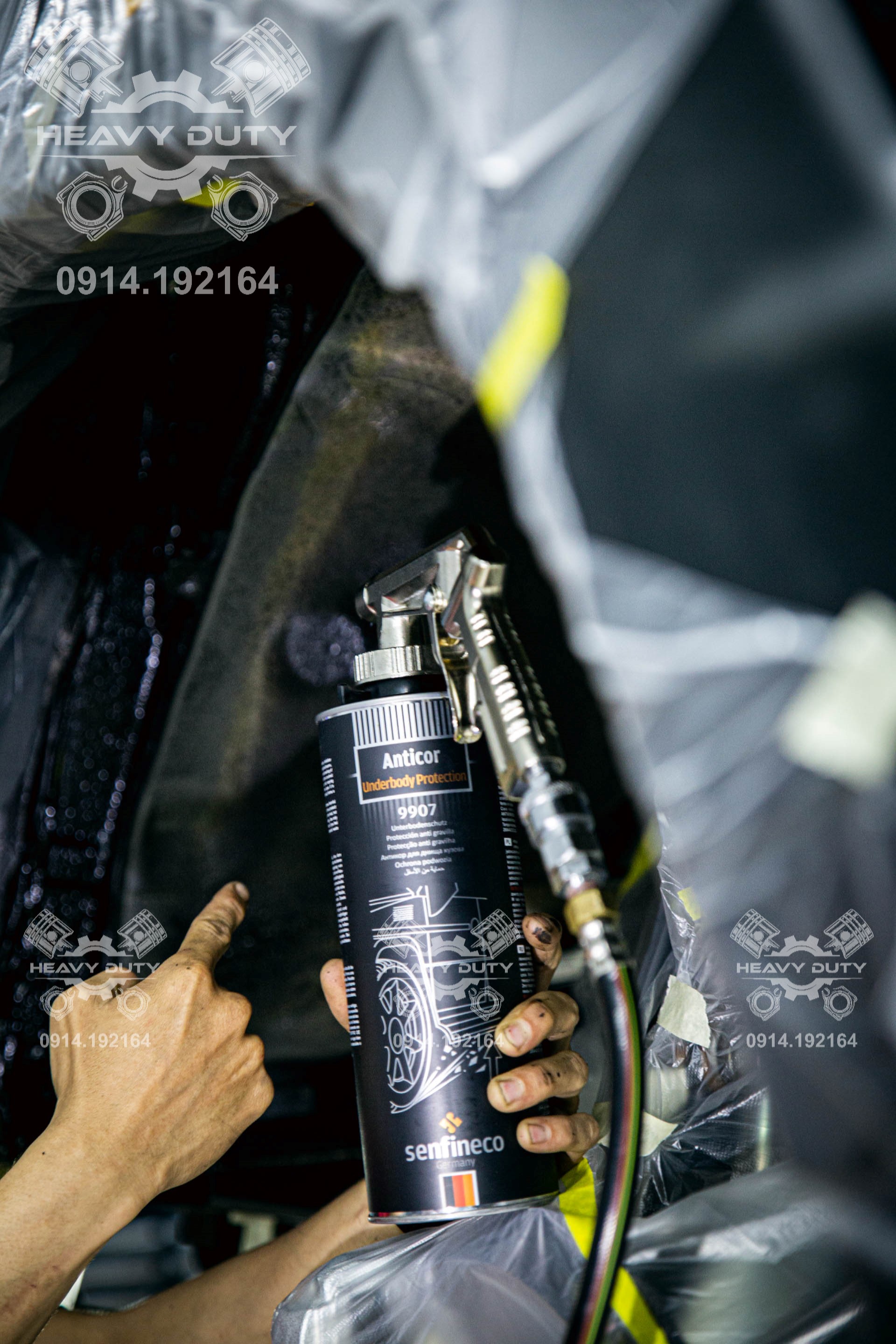 Các Bước Phủ Gầm Xe Oto Chuyên Nghiệp Cùng Senfineco