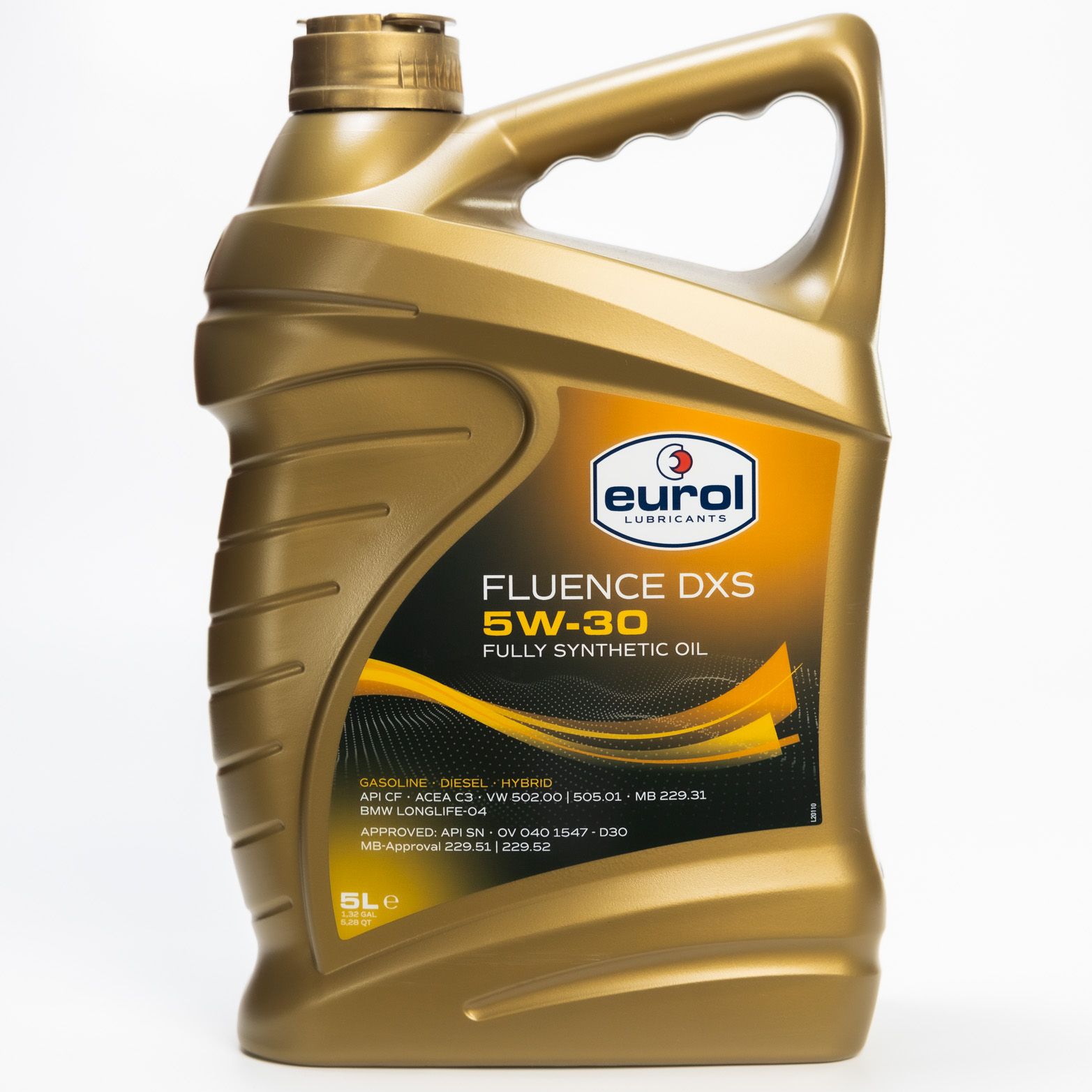 Eurol Fluence DXS 5W-30 – API SQ | Mid‑SAPS ACEA C2/C3 | BMW LL‑04 | MB 229.52/229.51