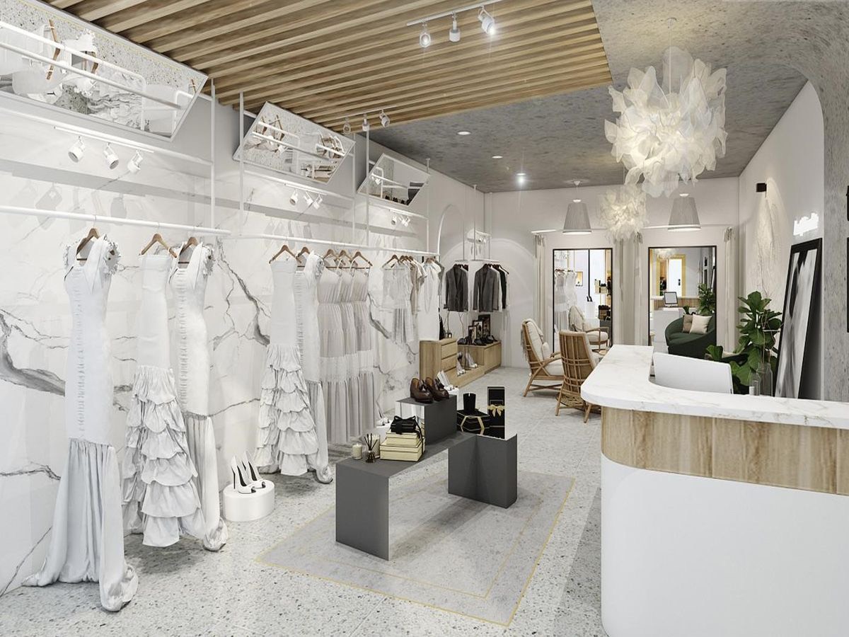 THI CÔNG KỆ TREO CHO SHOP ÁO CƯỚI THI CÔNG KỆ TREO CHO SHOP ÁO CƯỚI