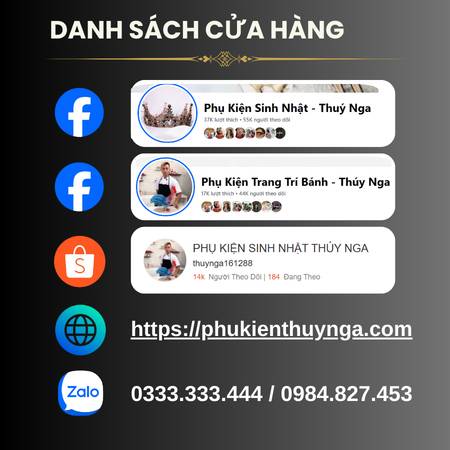 DANH SÁCH CỬA HÀNG THÚY NGA