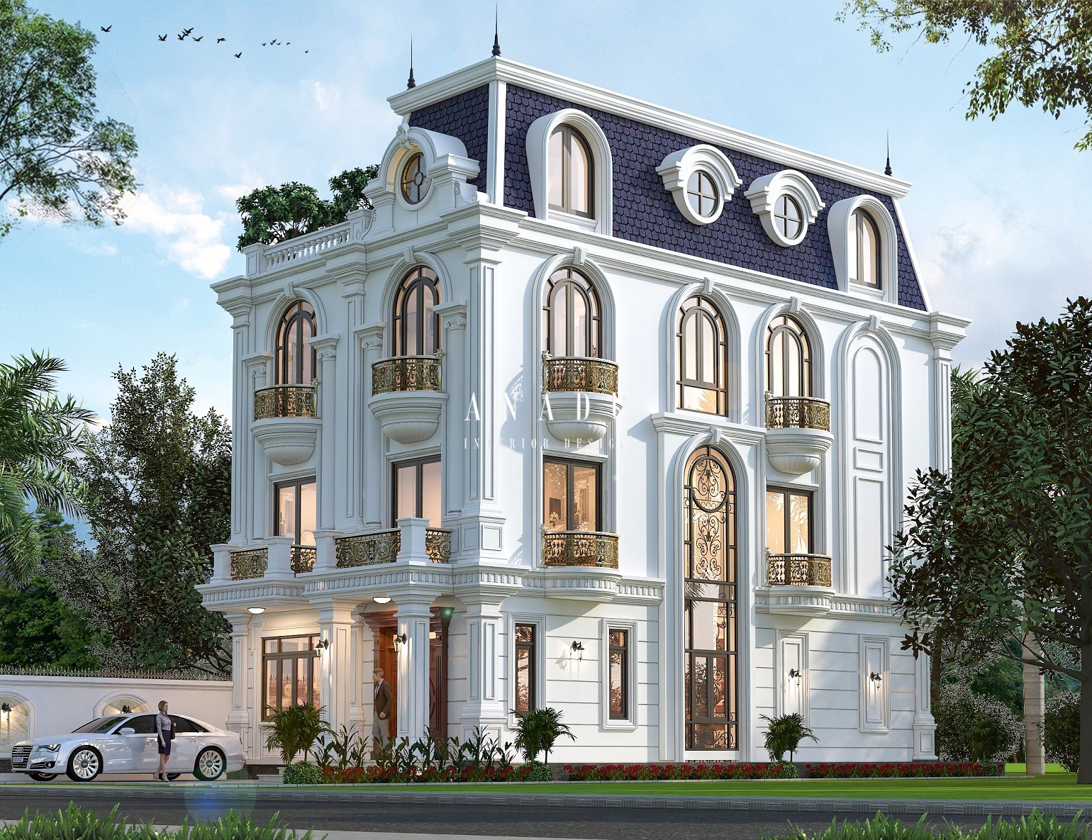 THIẾT KẾ KIẾN TRÚC - BIỆT THỰ BẮC TỪ LIÊM