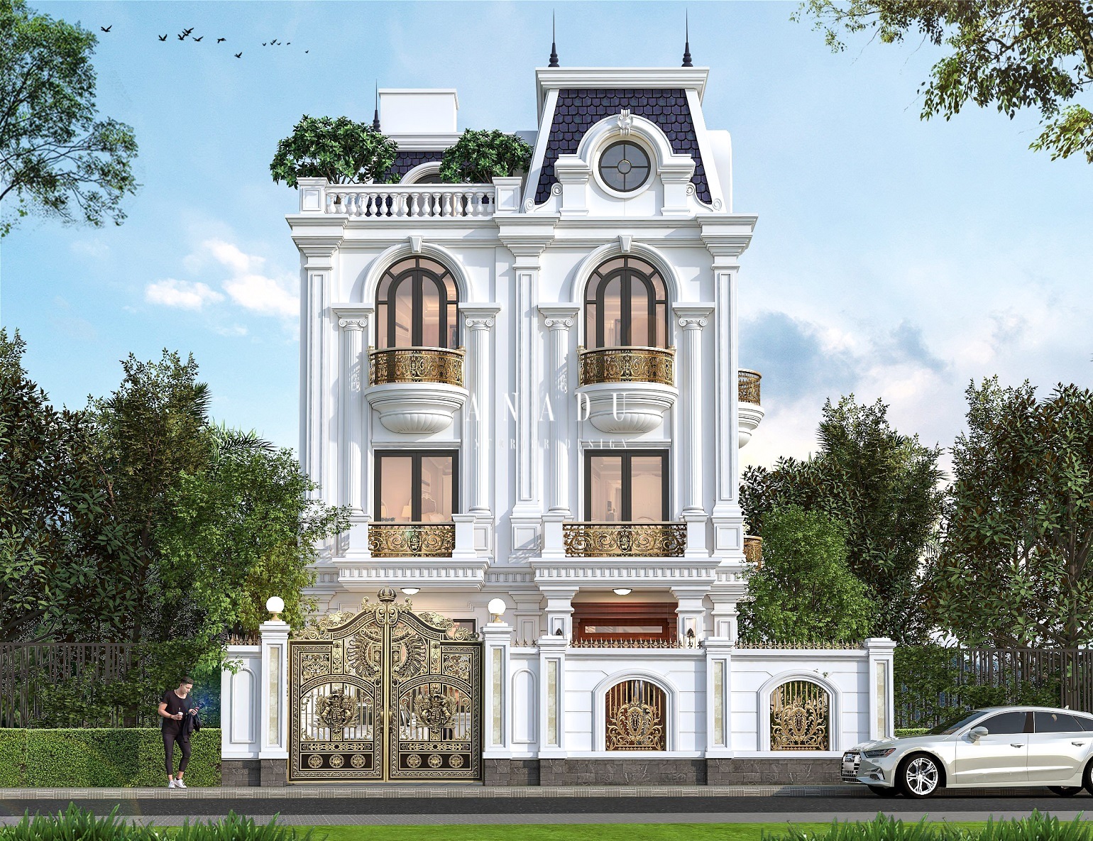 THIẾT KẾ KIẾN TRÚC - BIỆT THỰ BẮC TỪ LIÊM