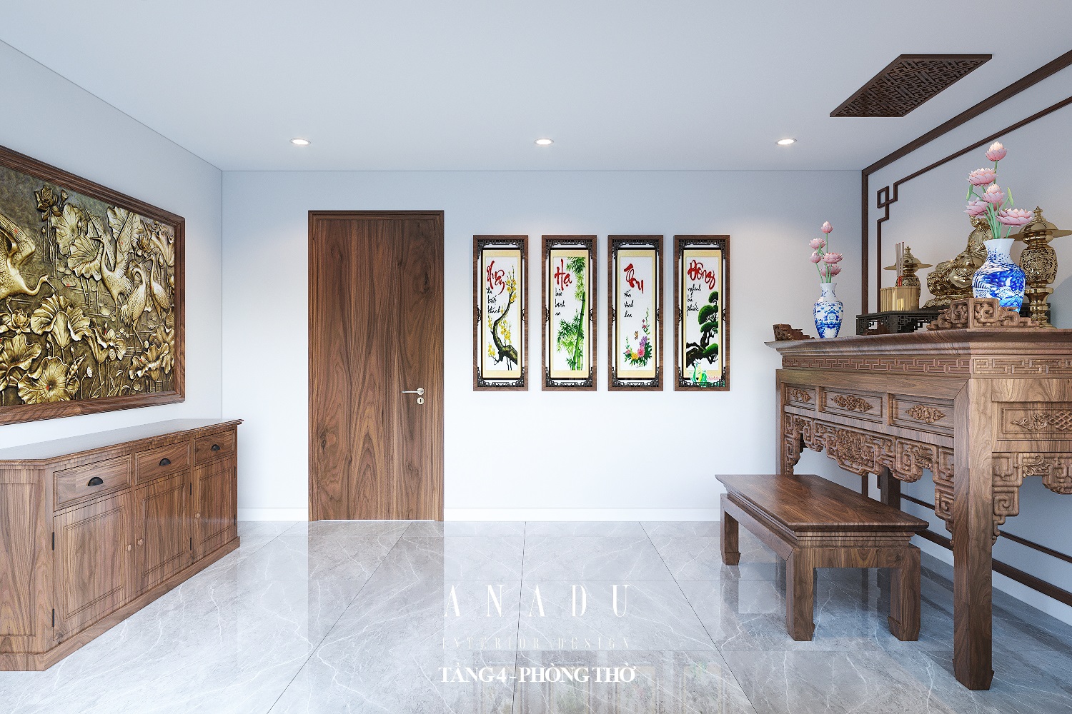 THIẾT KẾ NỘI THẤT LIỀN KỀ LINH ĐÀM