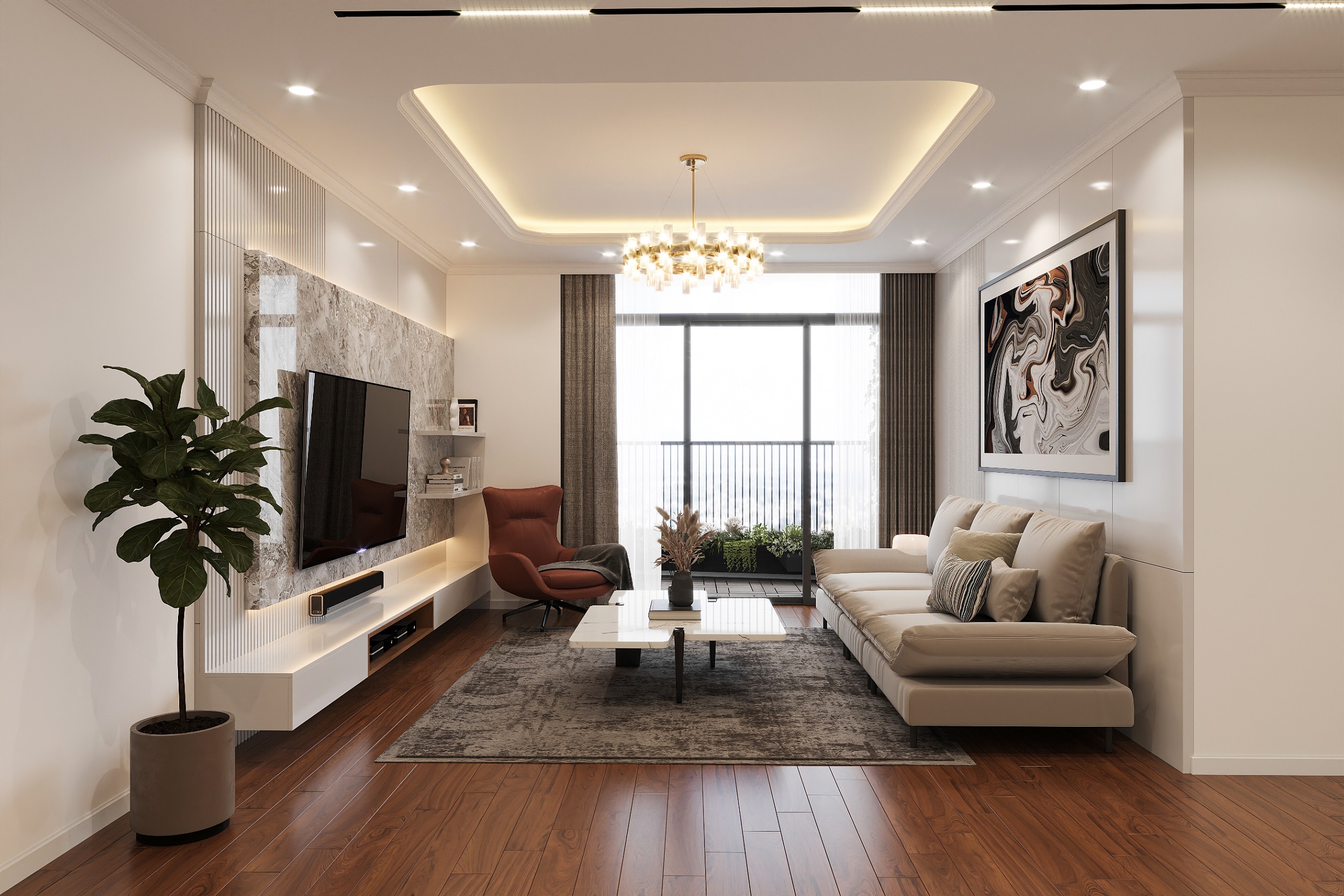 THIẾT KẾ NỘI THẤT CHUNG CƯ NEWSKYLINE - HÀ NỘI