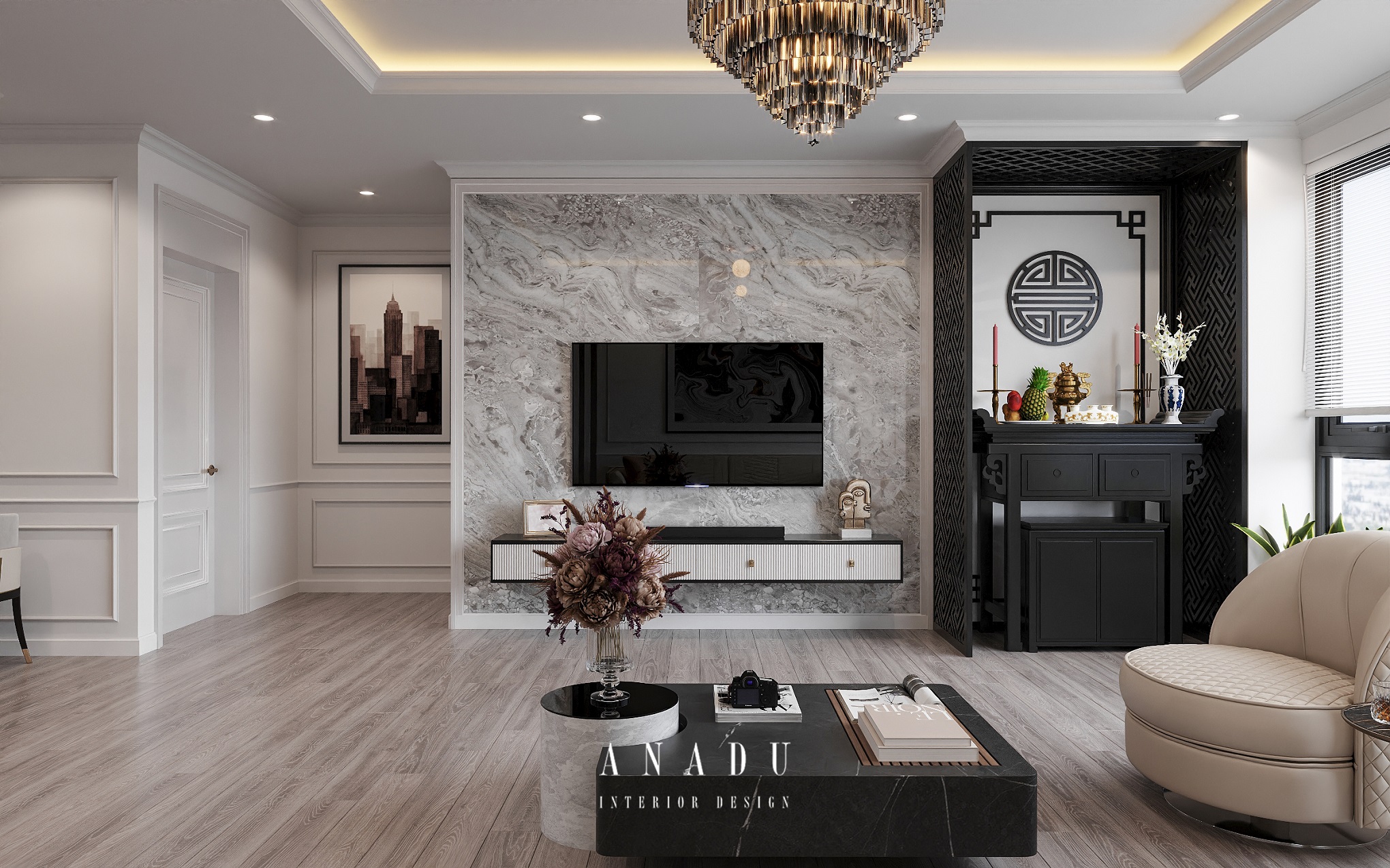 THIẾT KẾ NỘI THẤT CHUNG CƯ HUYNDAI HILLSTATE