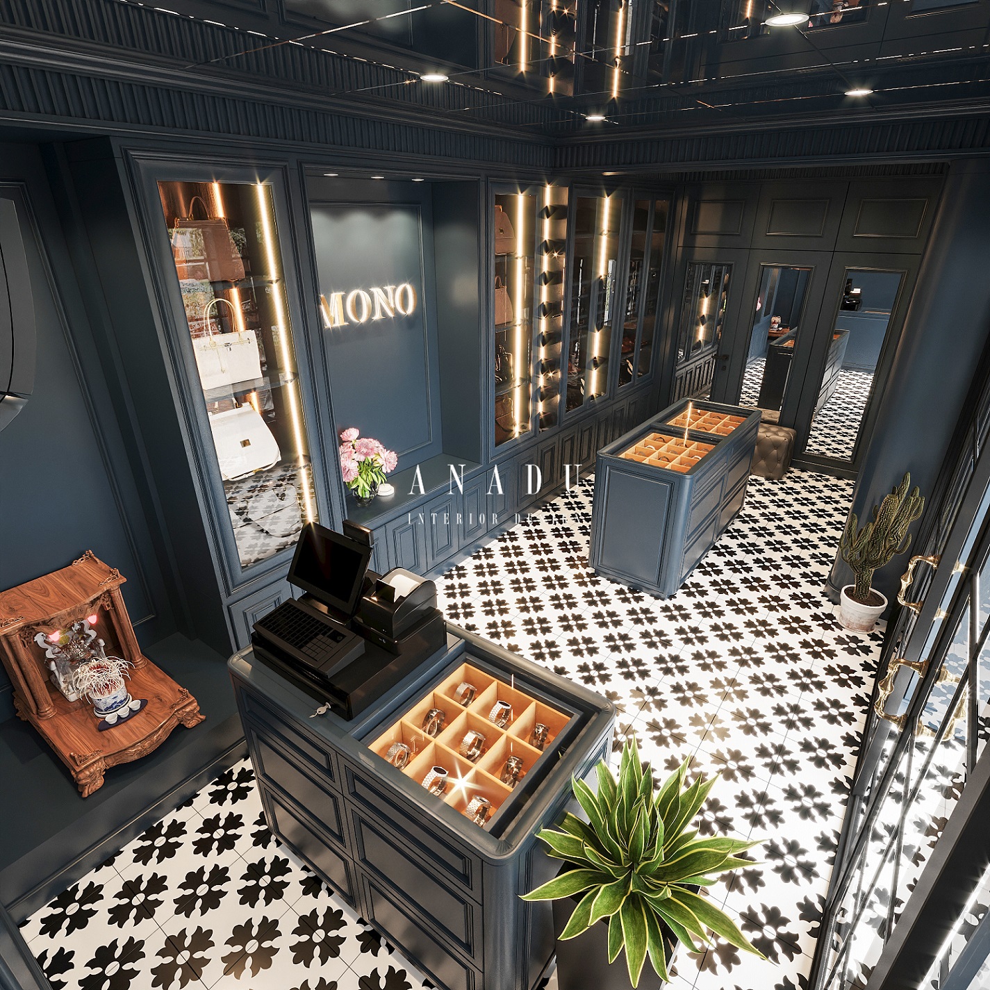 THIẾT KẾ NỘI THẤT MONO STORE