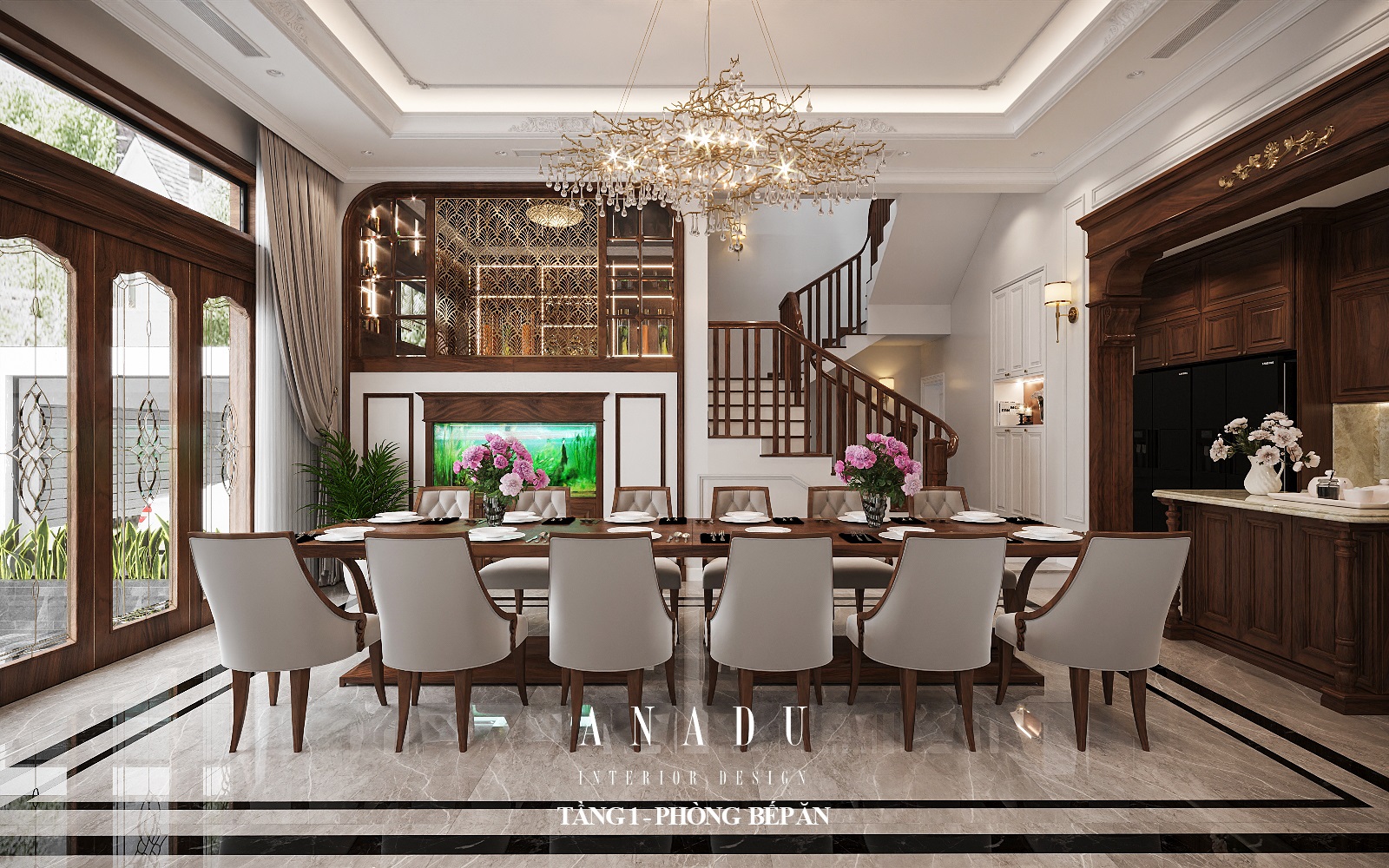 THIẾT KẾ NỘI THẤT BIỆT THỰ MỸ ĐÌNH 1