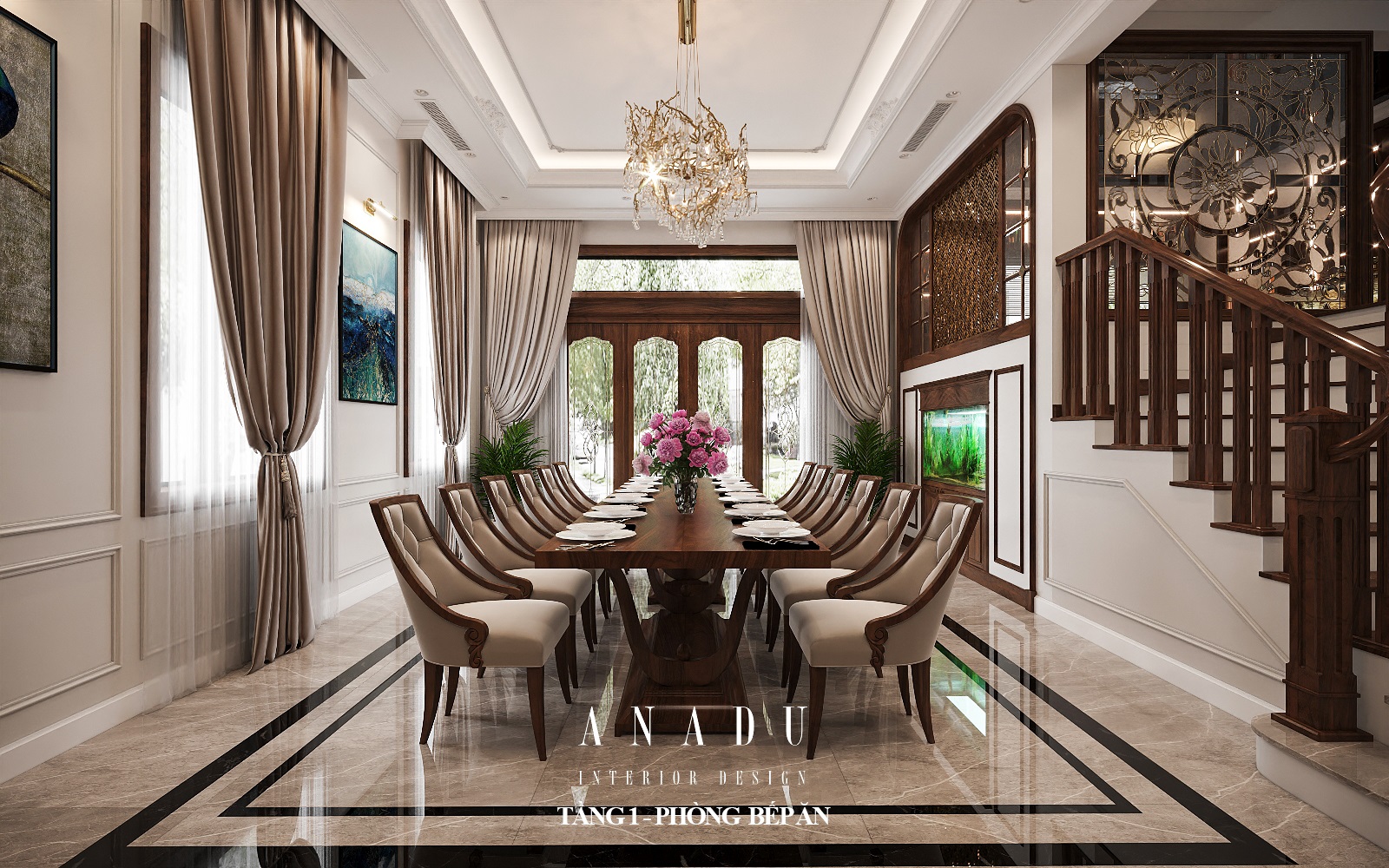 THIẾT KẾ NỘI THẤT BIỆT THỰ MỸ ĐÌNH 1