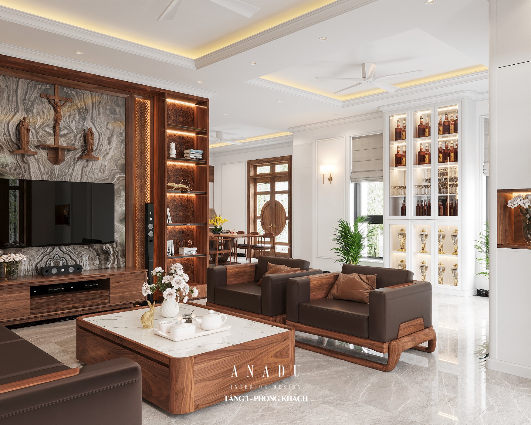 THIẾT KÊ NỘI THẤT - BIỆT THỰ HÀ NAM