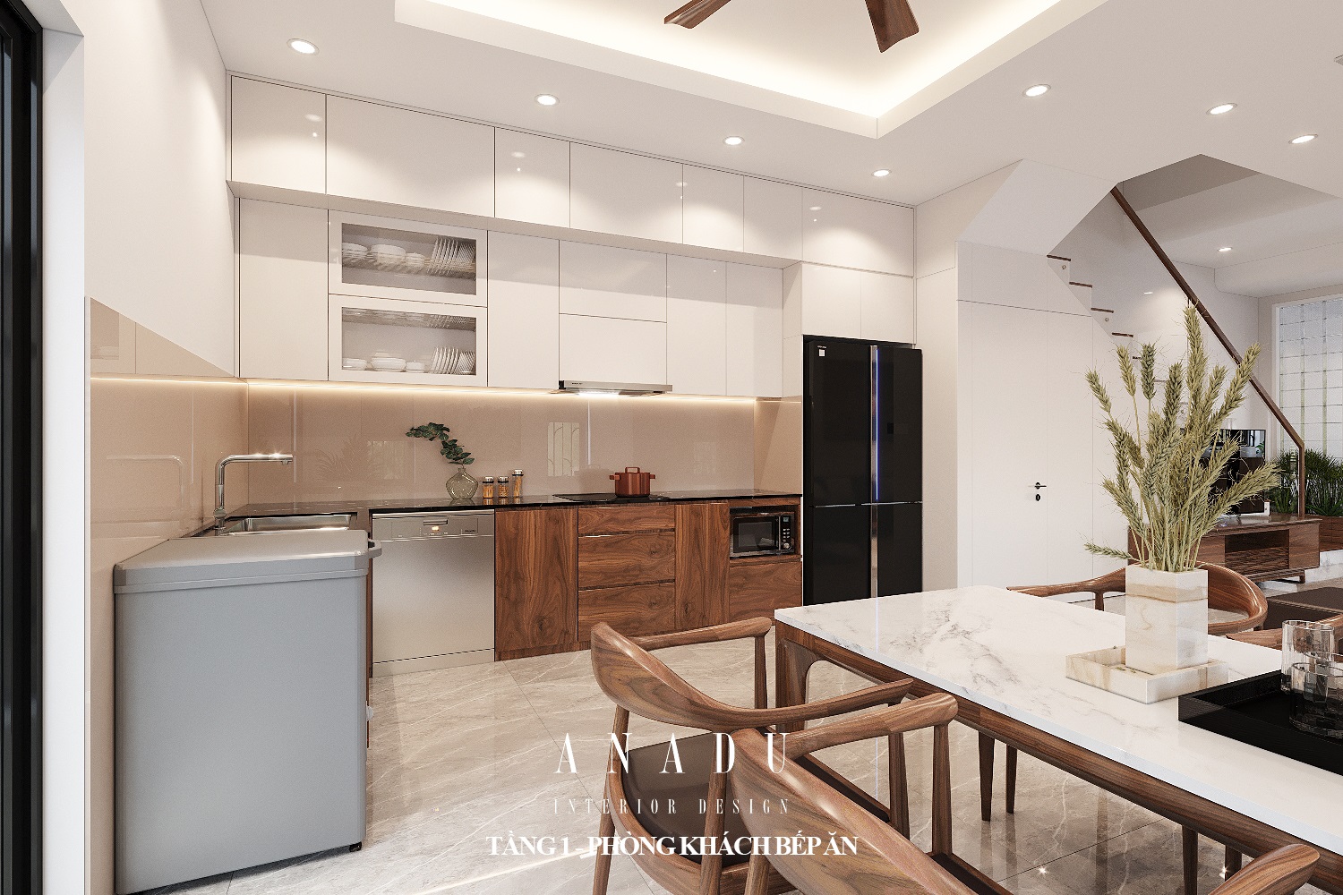 THIẾT KẾ NỘI THẤT LIỀN KỀ LINH ĐÀM