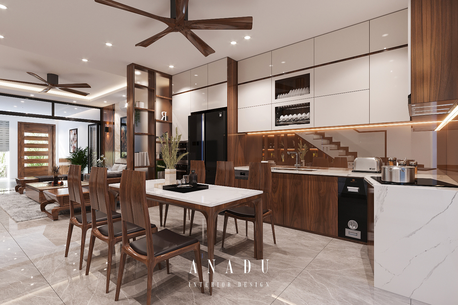THIẾT KẾ NỘI THẤT NHÀ LIỀN KỀ VĂN KHÊ