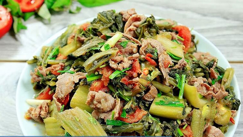 Cách làm thịt bò xào dưa chua, ăn cả dĩa lớn cũng chẳng ngán