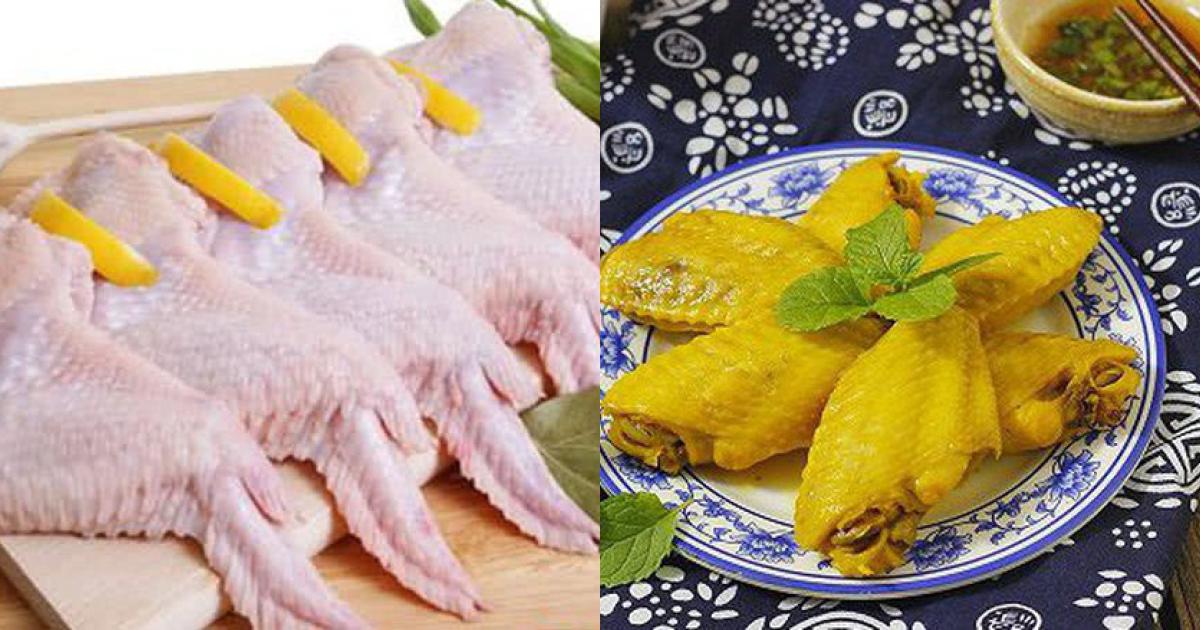 Mẹo luộc cánh gà vàng ươm, không bị nứt da