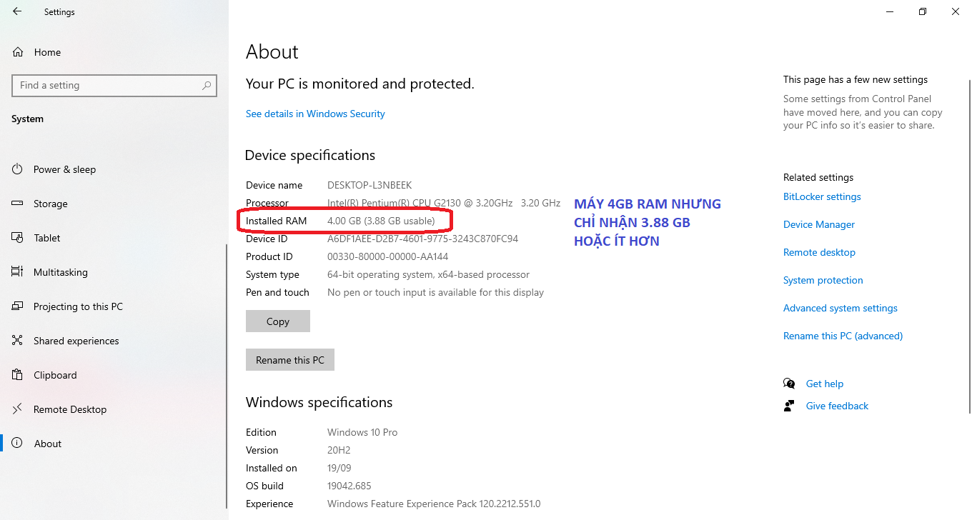 Khắc phục lỗi Windows 10 không nhận đủ RAM Khắc phục lỗi Windows 10 không nhận đủ RAM