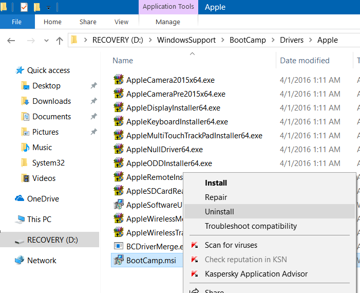 Hướng dẫn 2 Cách gỡ bỏ dịch vụ Boot Camp trong Windows 10 Hướng dẫn 2 Cách gỡ bỏ dịch vụ Boot Camp trong Windows 10