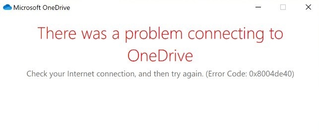 Hướng dẫn cách sửa lỗi 0x8004de40 khi đồng bộ OneDrive trên Windows 10 Hướng dẫn cách sửa lỗi 0x8004de40 khi đồng bộ OneDrive trên Windows 10