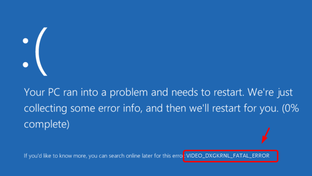 Hướng dẫn sửa lỗi VIDEO_DXGKRNL_FATAL_ERROR trên Windows 10