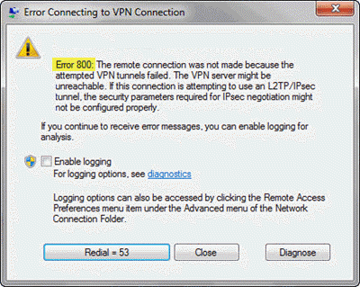 Hướng dẫn khắc phục lỗi VPN Error 800 Hướng dẫn khắc phục lỗi VPN Error 800