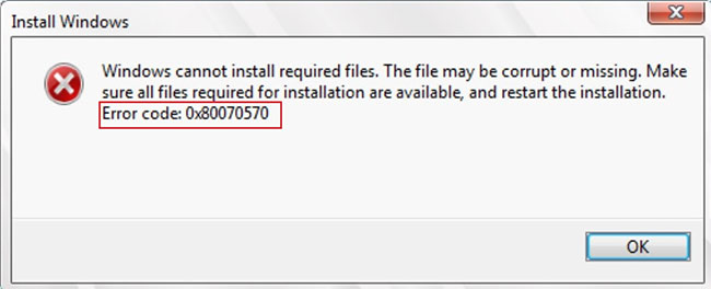 Hướng dẫn lỗi 0x80070570 là gì? Cách sửa lỗi này ra sao?
