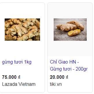 Gừng tươi tăng giá mạnh