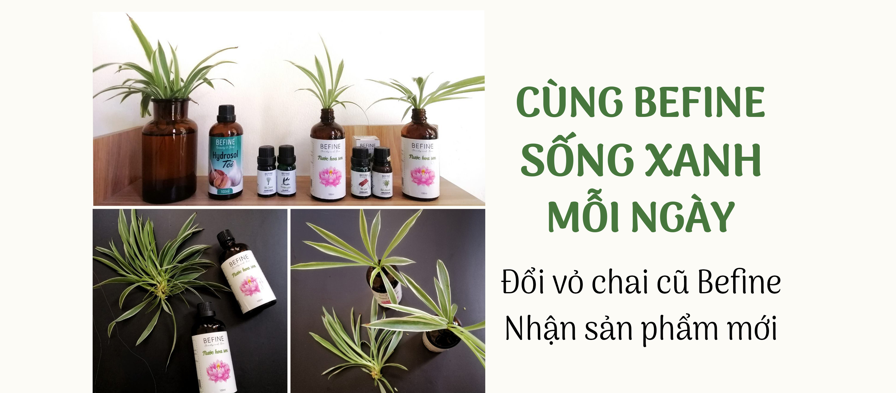 chính sách đổi vỏ chai Befine