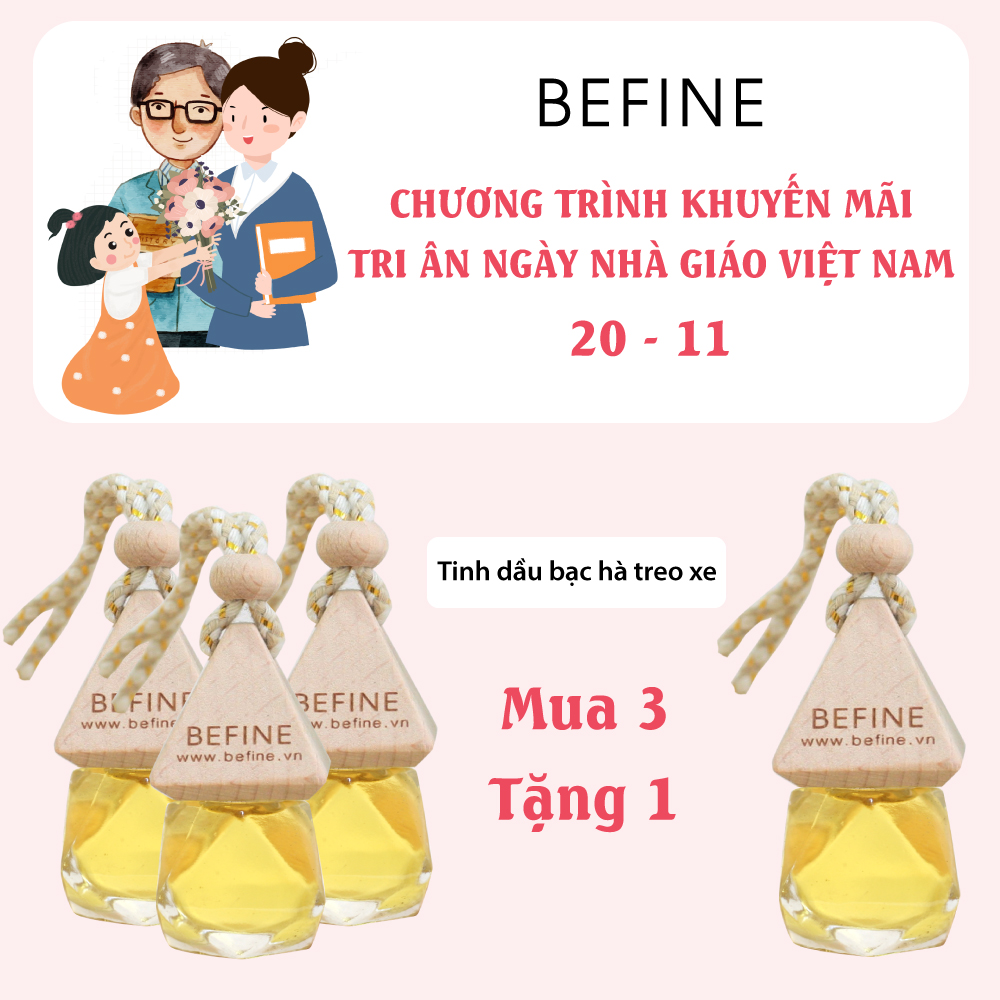 Tinh dầu bạc hà treo xe