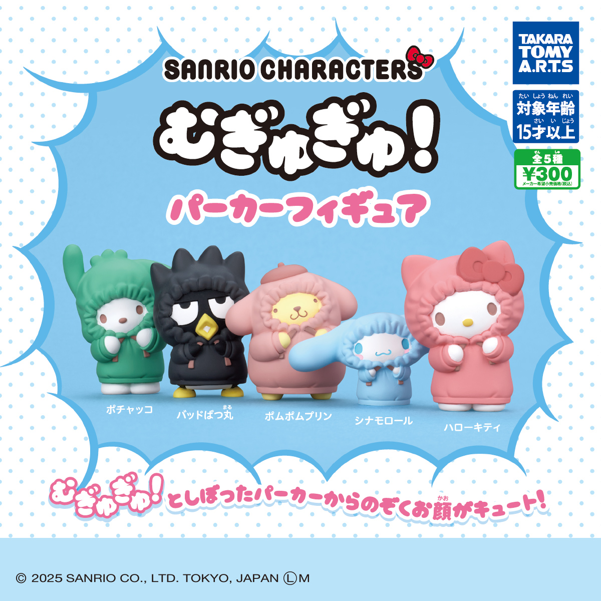 Đồ chơi trứng gacha gashapon mô hình Sanrio mặc trang phục Hoodie T7/2026