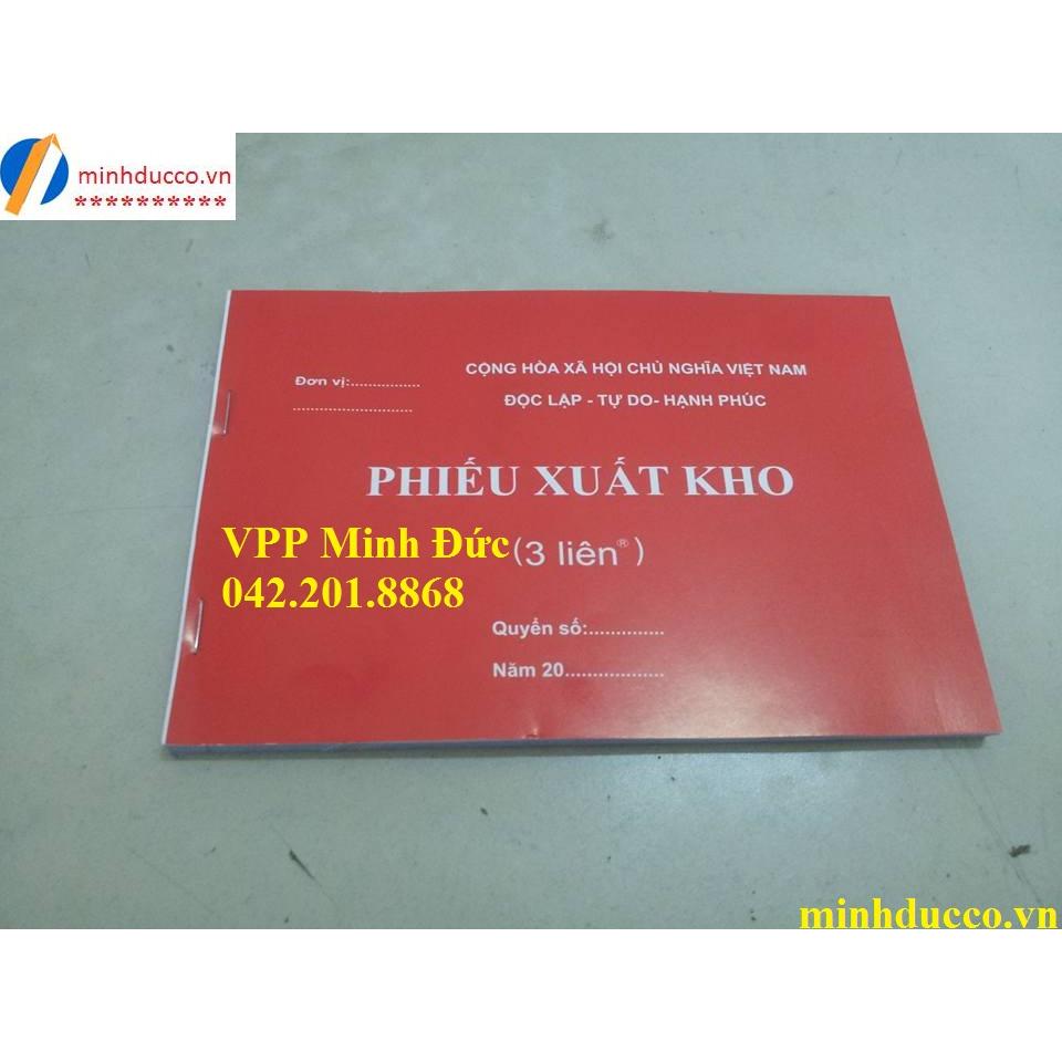 Phiếu xuất kho 3 liên 100 tờ