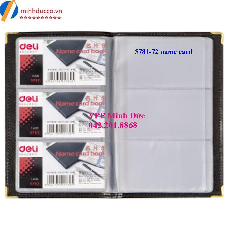 Sổ 72 name card Deli 5781