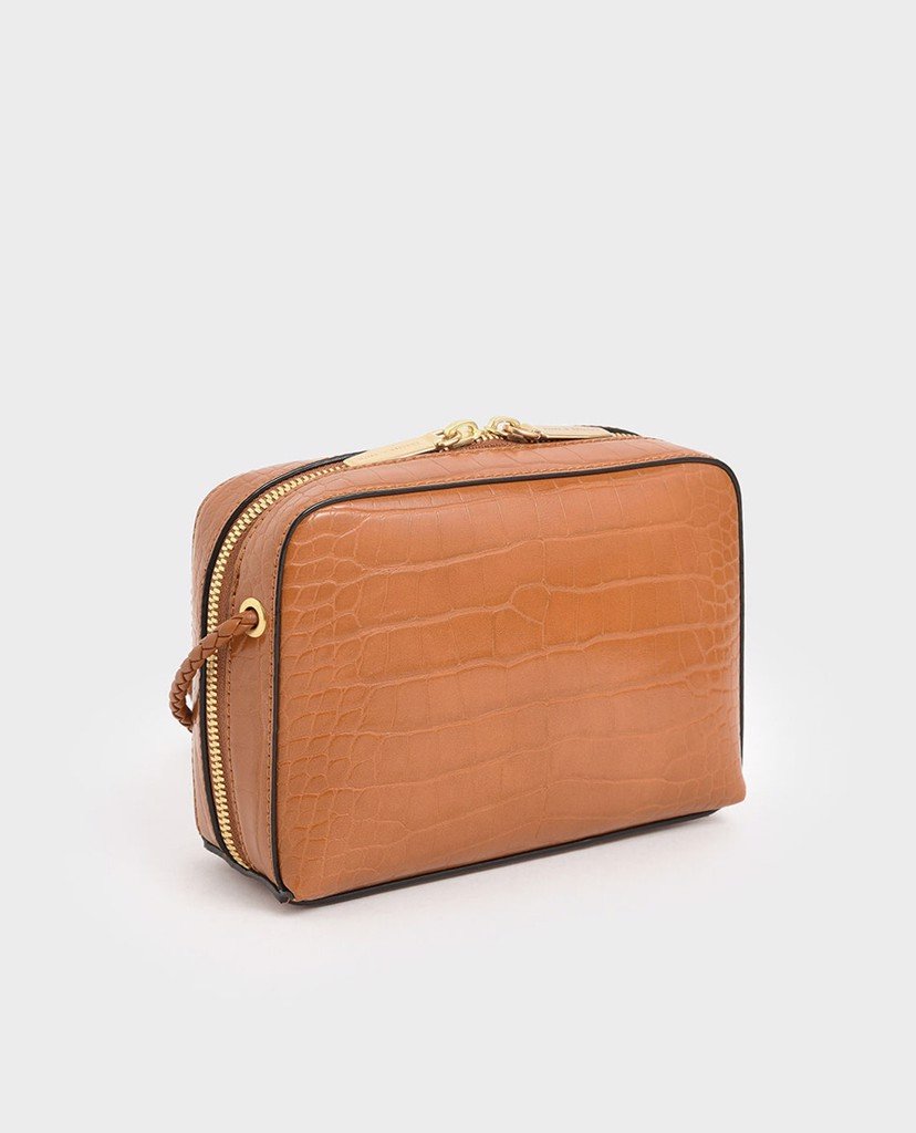 Túi đeo chéo Croc Effect Mini Rectangular Crossbody
